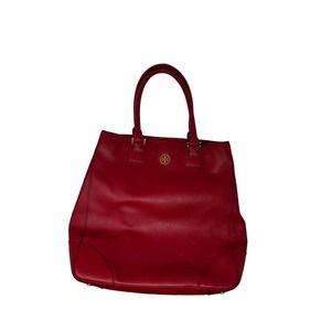 Tory Burch Red Handbag Robinson NS Tote French Red